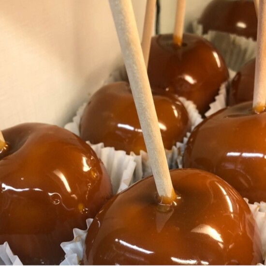 Freshly made Caramel Apples