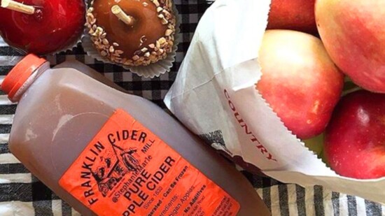 Luscious cider-mill offerings, including fresh hot cider donuts