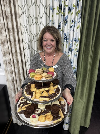 Andrea Zare, owner of Classic Blinds & Shutters rolled out the red carpet (and this delightful spread)for guests.