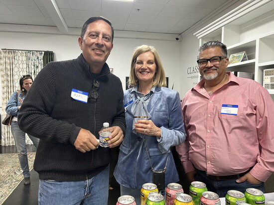 Mark and Cinda Salazar and Adrian xx , install magician for Classic Blinds & Shutters.