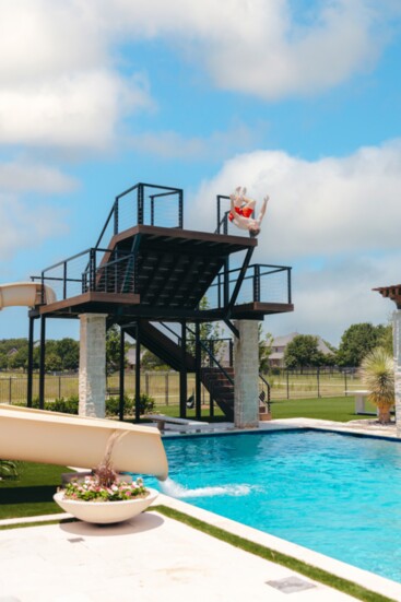 A diving platform unlike any you have seen before. 