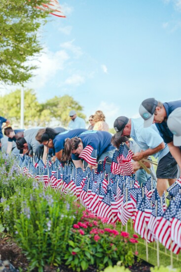 The Claffey team honoring our country's heroes