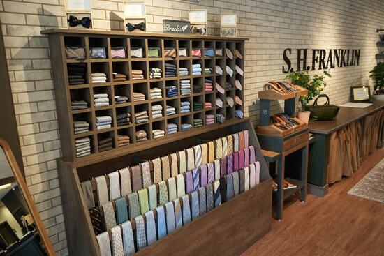Interior of S.H. Franklin Menswear in Charlottesville. Photo Credit: James Lisowski