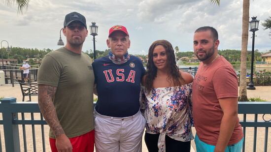 Rita, her father, Mike and brothers Mike and Joe