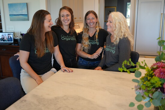 Devan Cooper, Rachael Heeschen, Stephanie Kitchen, and Keri-Ann Byrne of Charlottesville Organizing. Photo Credit: James Lisowski