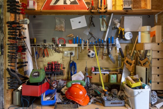 The garage can be one of the areas most likely to accumulate clutter.