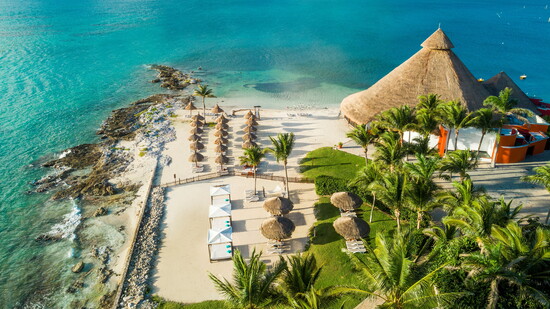 Surrounded by three beaches, Club Med Cancún blends Caribbean scenery with all-inclusive comfort and connection.