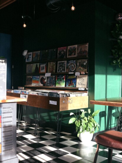 Listen to records while indulging in coffee or cocktails at EP Listening Lounge.