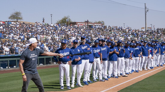 Colin with the Dodgers