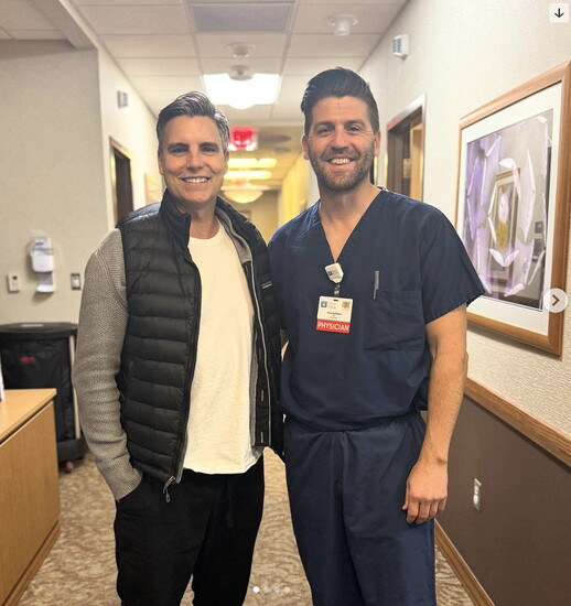 Colin Egglesfield with Dr. Paul Gellhaus