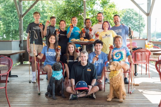 The crew at Lucky's Burger and Brew 