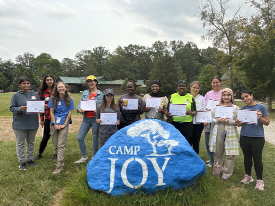 Mini Impact Grant recipient Women Walking West at Camp Joy, participating in their Leadership Program.