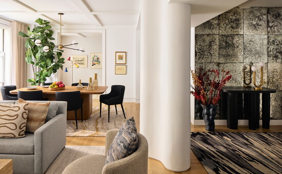 The open layout of an Upper East Side project. Gieves Anderson Photography