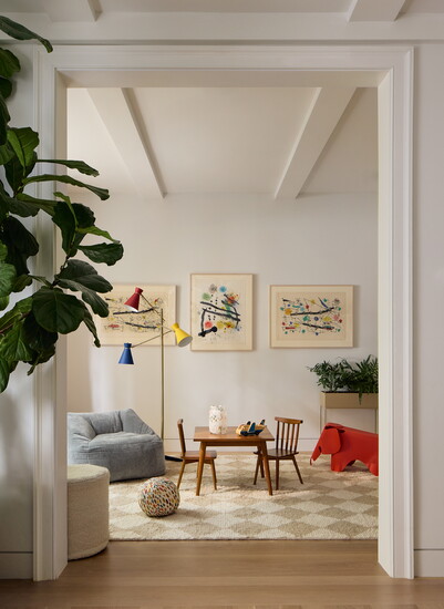 A chic playroom on New York's Upper East Side. Gieves Anderson Photography