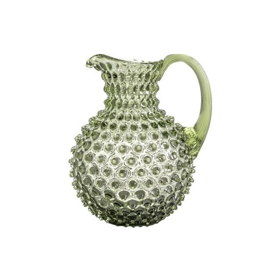 Olive Green Hobnail Large Jug 2L from Casa by JJ 
