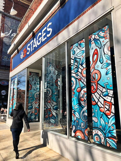 New Spire Arts Window Installation