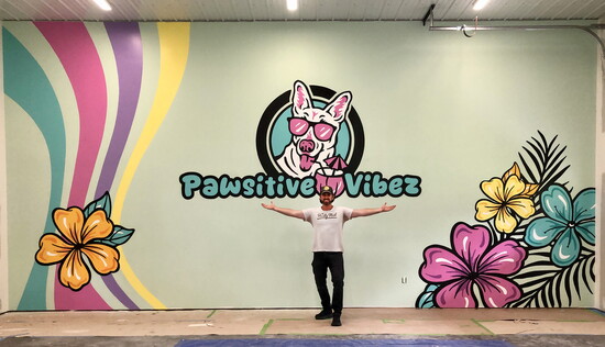Pawsitive Vibes Mural 