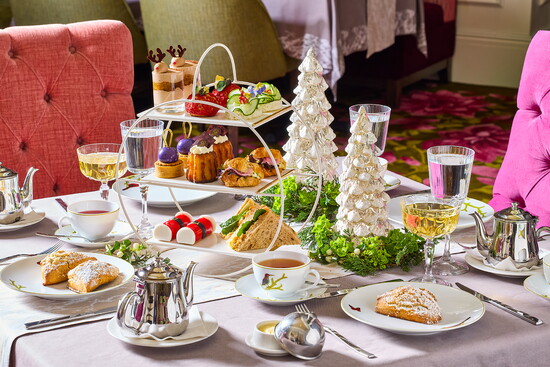 High Tea at Astor Court is dressed up for the holidays!
