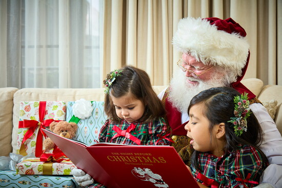Create a lasting childhood memory with a Santa Tuck-ins and bedtime story.