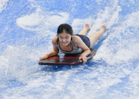 Catching a wave in the wave pool