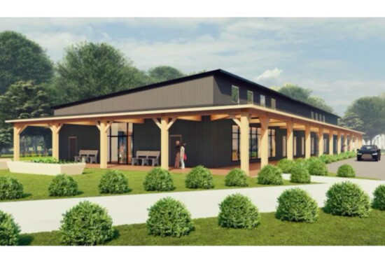 Rendering of the new Community Hub at the North Alabama Agriplex