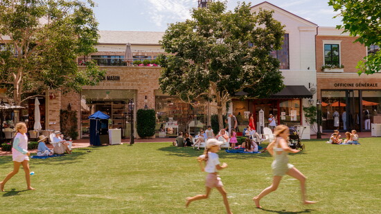 Palisades Village prior to the fire