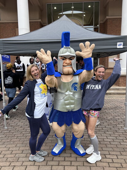 The Campell Spartan and Support Smyrna's Stacey Scott and Laura Norton are feeling the race day vibes!