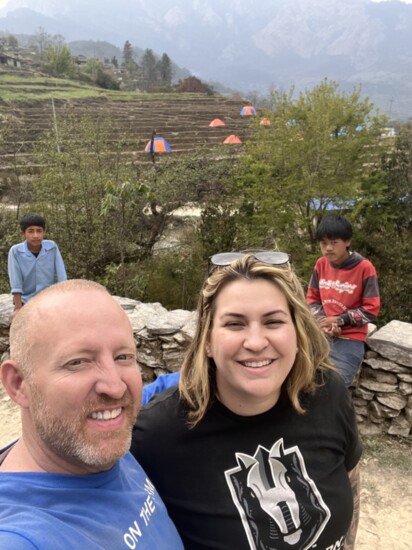 Jeff Iverson & Breann McCulloch on Bell Solar's trek in Nepal