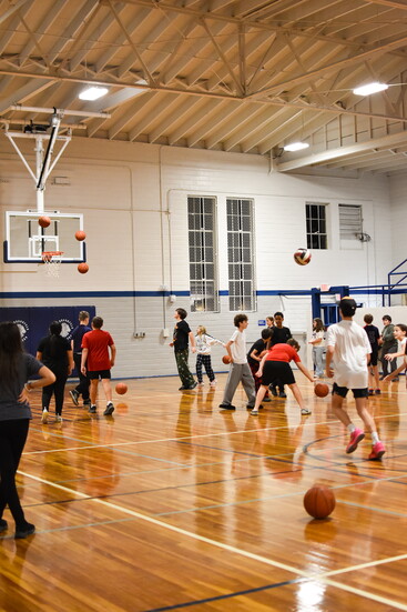 Taking advantage of the Mill Street Youth Center gym
