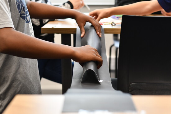 Road building Launch Lab where students can learn about engineering while having fun