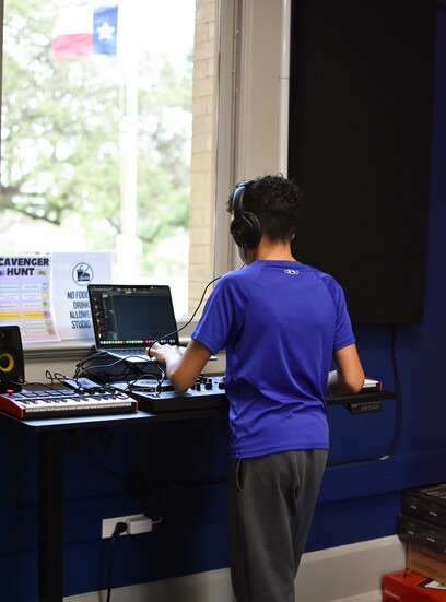 Mixing music at Studio 830