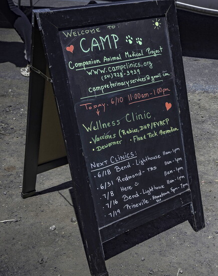 CAMP provides essential services for the companion animals of houseless residents in Central Oregon.