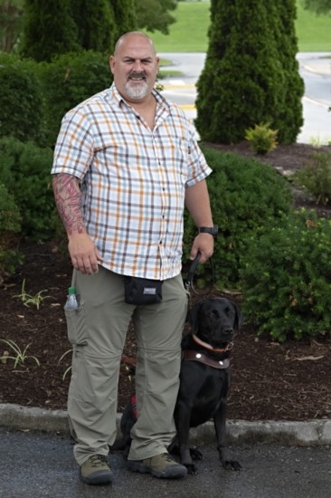 Master Sgt./US Army Sniper Chuck Stewart and Sadie