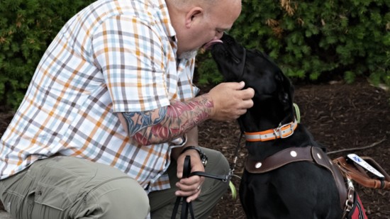 Master Sgt./US Army Sniper Chuck Stewart and Sadie