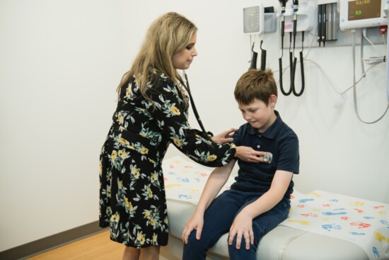 Robyn Matloff, M.D. with a patient.