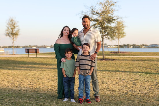 Dr. George's wife and kids 