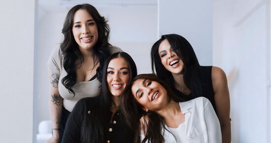 The Redondo Beach Glow Haus team: Julixa Guerra, Isabelle Tyner, Vanessa Flores, and Cindy Morales.
