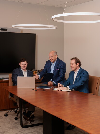 From left to right: Connor Price, Financial Advisor, Merrill Wealth Management; Jeffery Price, Managing Director, Wealth Management Advisor, Merrill Wealth Mana