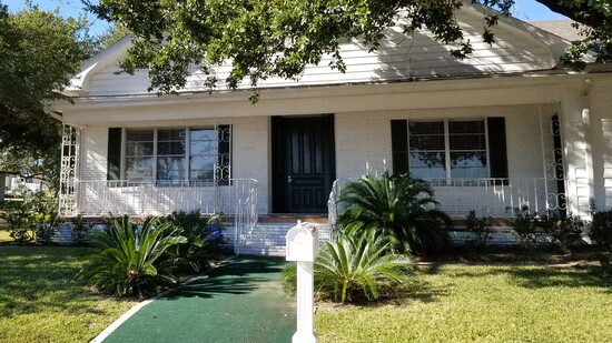The Isaac Conroe home at Avenue A and First Street, where Montgomery County records and offices were temporarily housed while a new courthouse was built.