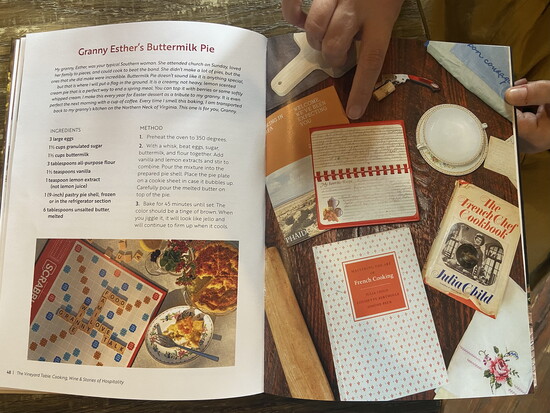 "The Vineyard Table" features family recipes and is meant to be a kitchen companion