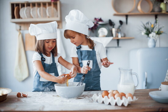 Cooks in the kitchen