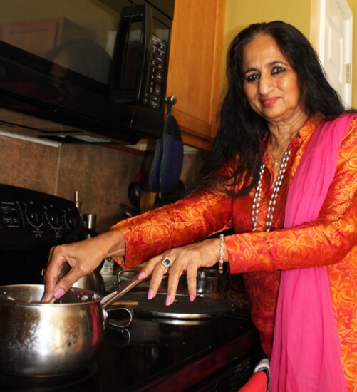Meera Sarin doesn't follow a recipe, but cooks with her heart.