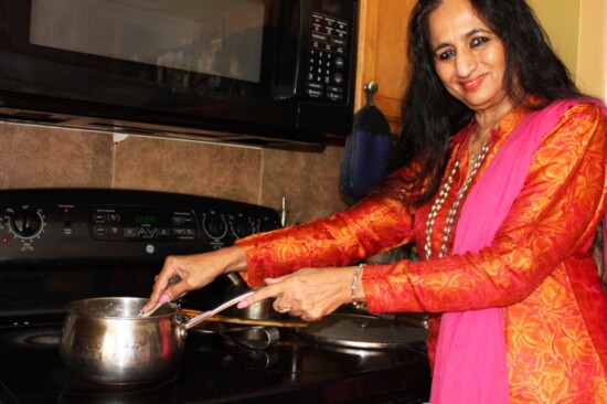 Meera Sarin doesn't follow a recipe, but cooks with her heart.