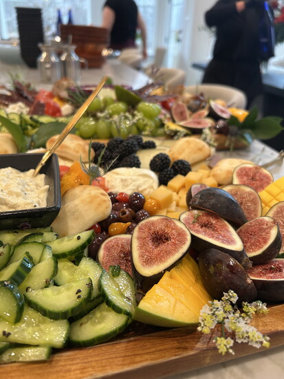 Fruit & Fromage Platter prepared by Chef Stacia Epps. Photo courtesy of Stacia Epps.