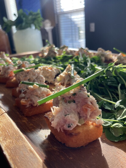 Hors d'oeuvres prepared by Chef Stacia Epps. Photo courtesy of Stacia Epps.