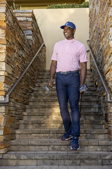 Featured golf looks available at the Serrano Country Club Pro Shop