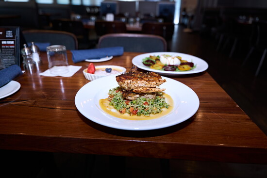 A meal prepared by Chef Mario Valasquez