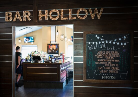 The bar room at Cotton Hollow is nicknamed "Bar Hollow." 