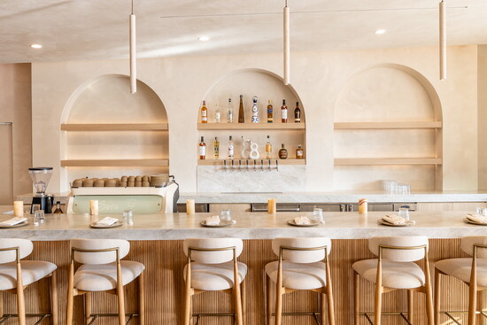The bar area
