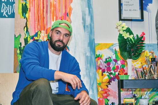 Nick Zegel, local artist. Photo courtesy of Nick Zegel.